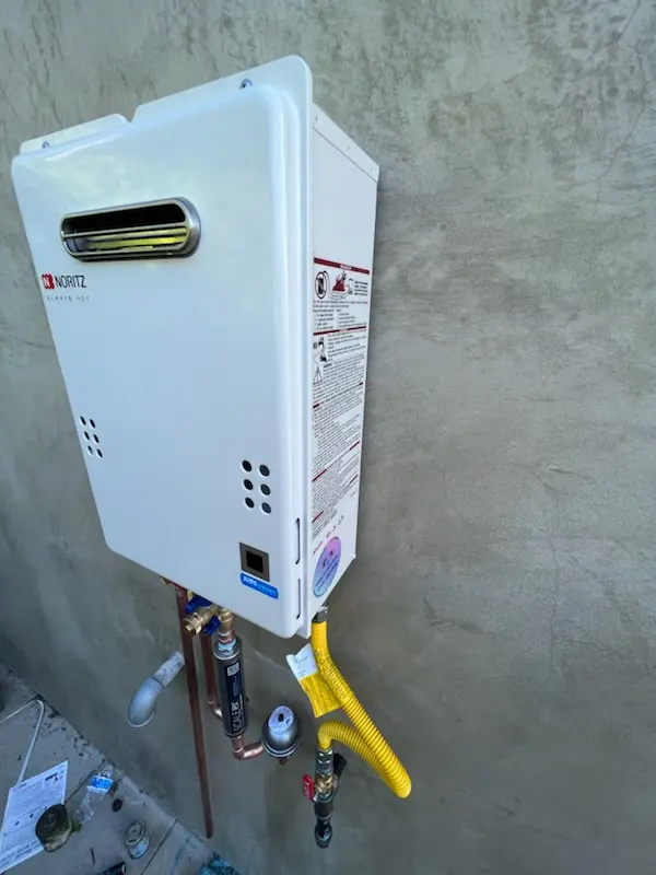 Tankless water heater installation for Summit View homes